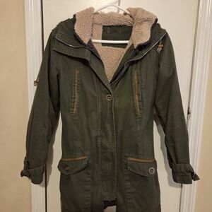 Sitka Olive Green Womens Utility Jacket with Removable Sherpa Lining